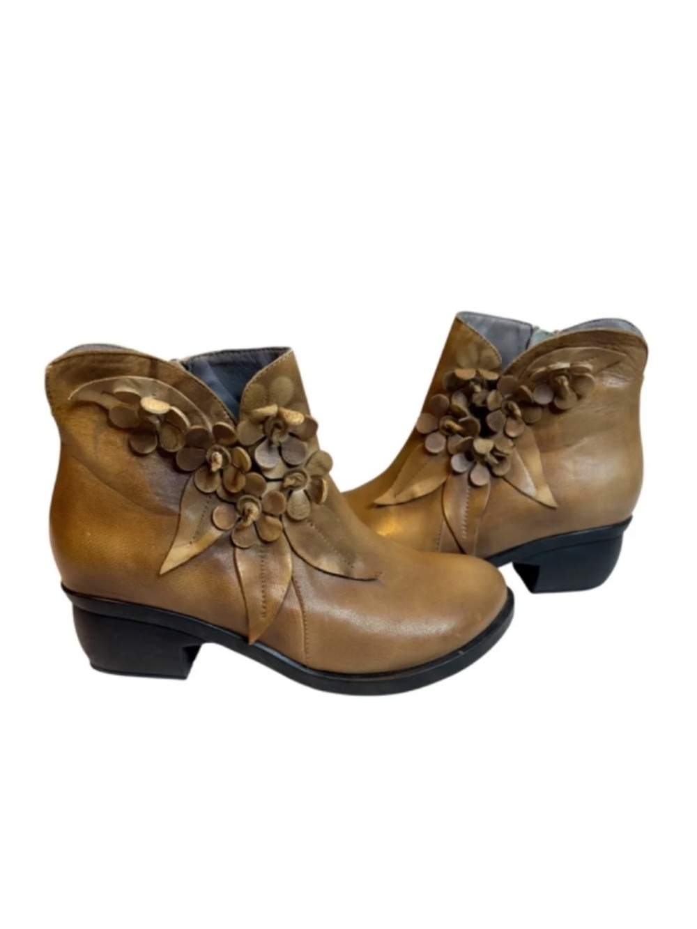 Socofy Handmade Leather Booties